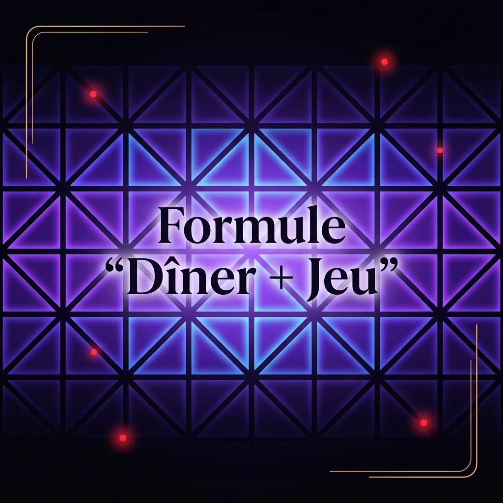 Formule "Dîner + Jeu" Formule "Dîner + Jeu"
